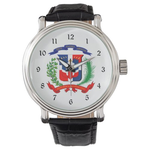 Dominican Republic _ Seal _ Flag _ Symbol  T_Shirt Watch