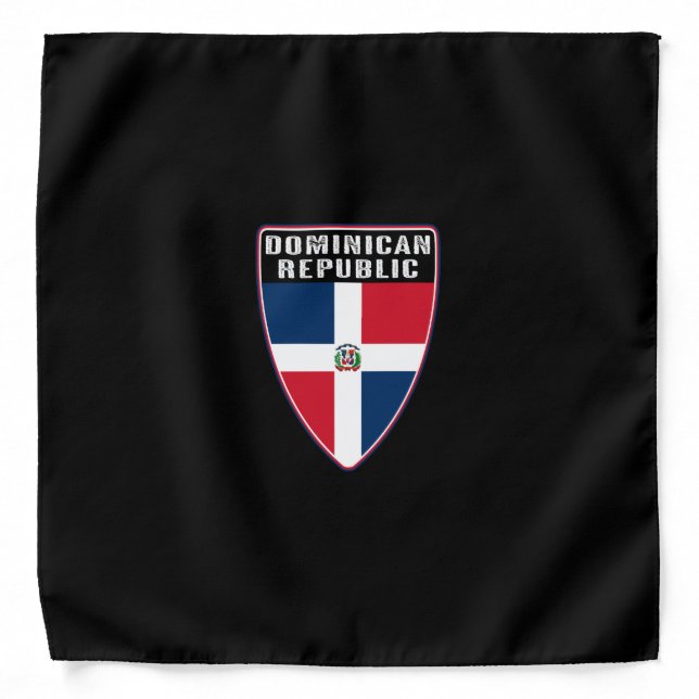 Dominican Republic Shield Bandana (Front)