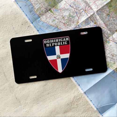 DominicanRepublic Shield License Plate