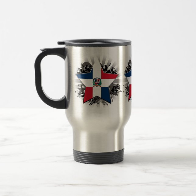 Dominican Republic Star Travel Mug (Left)