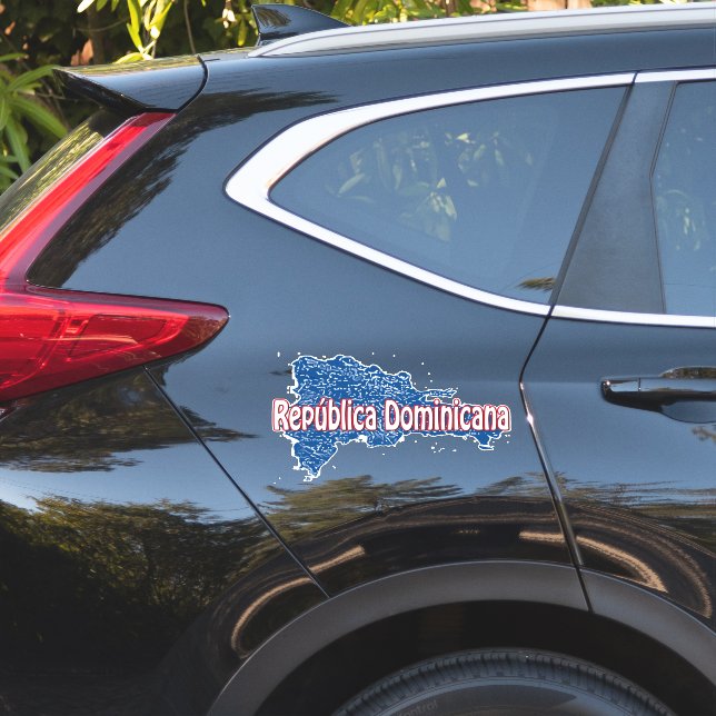 Dominican Republic  Sticker (Car Side)