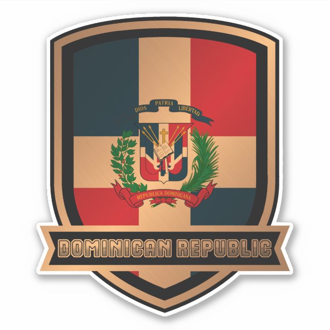 Dominican Republic Sticker (Front)
