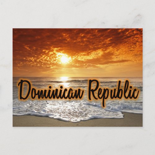 Dominican Republic sunset Postcard