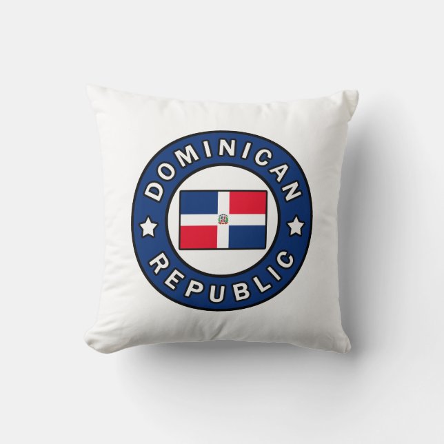 Dominican Republic Throw Pillow (Front)