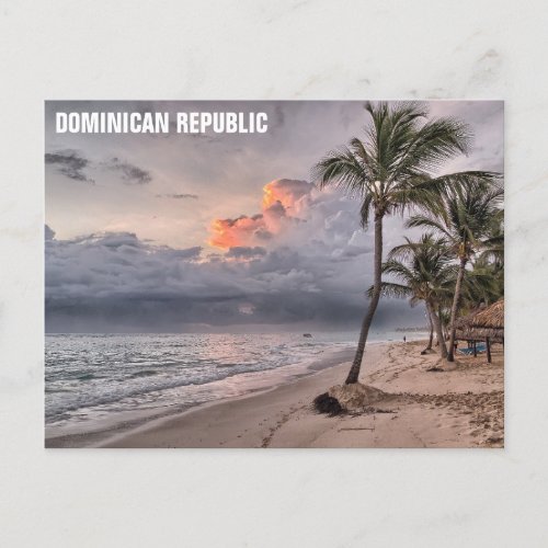 Dominican Republic Tropical Beach Travel Photo Postcard