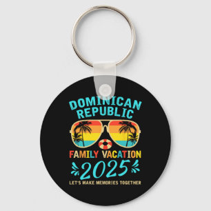 Dominican Republic Vacation 2025 Souvenir Matching Keychain