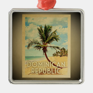 Dominican Republic Vintage Travel Ornament