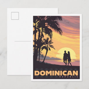Dominican Republic Vintage Travel  Postcard