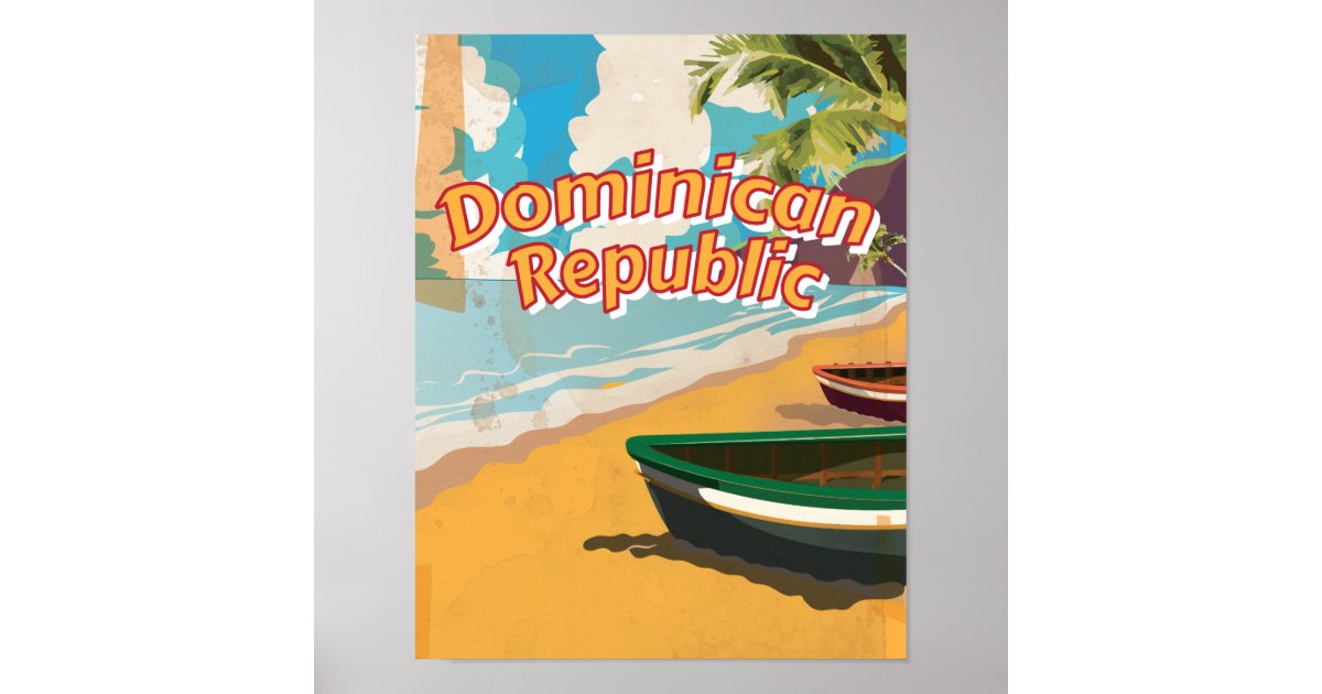 Dominican Republic Vintage vacation Poster Zazzle