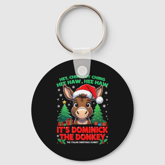 Dominick Cheer Mi Burrito Sabanero Mexican Christm Keychain (Front)