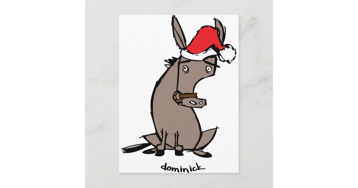 Dominick Donkey Postcard Zazzle