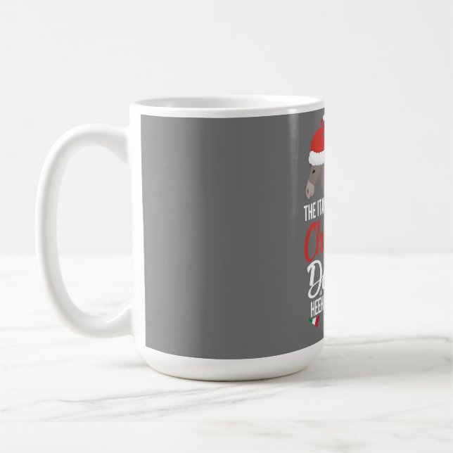 Dominick The Christmas Donkey Italian Christmas Do Coffee Mug (Left)