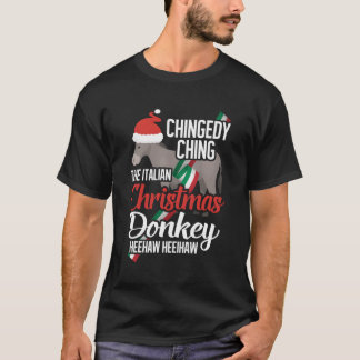 Dominick The Christmas Donkey Italian Christmas Do T-Shirt