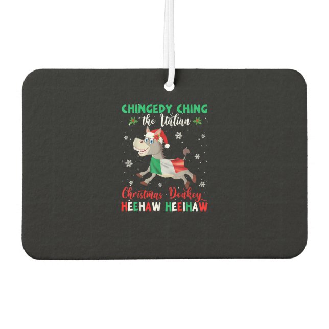 Dominick The Christmas Donkey-Italian Donkey Air Freshener (Front)