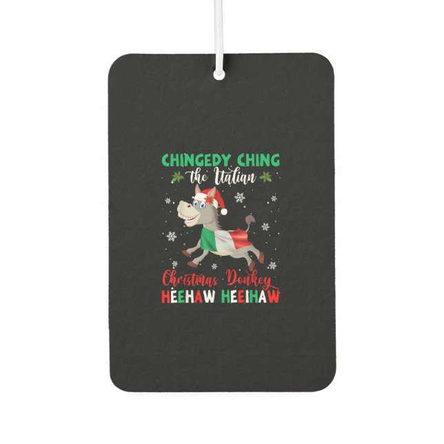 Dominick The Christmas Donkey-Italian Donkey Air Freshener (Front)