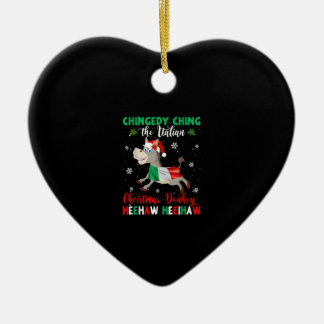 Dominick The Christmas Donkey-Italian Donkey Ceramic Ornament