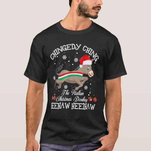 Dominick The Christmas Donkey Italian Donkey Chris T_Shirt