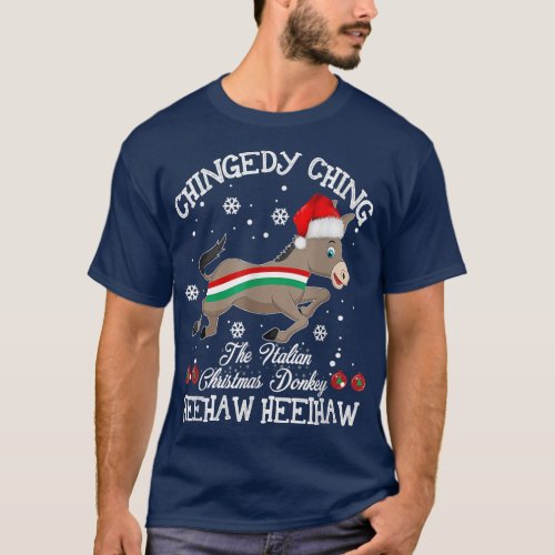 Dominick The Christmas Donkey Italian Donkey Chris T_Shirt