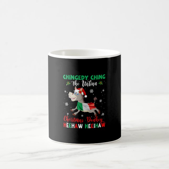 Dominick The Christmas Donkey-Italian Donkey Coffee Mug (Center)