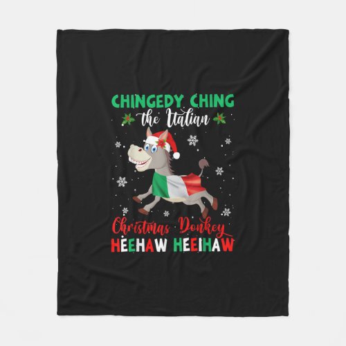 Dominick The Christmas Donkey_Italian Donkey Fleece Blanket