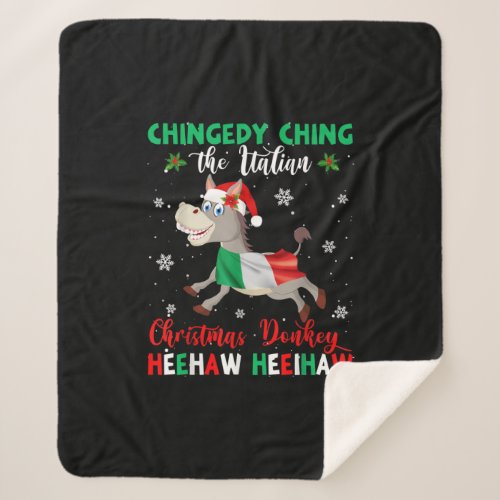 Dominick The Christmas Donkey_Italian Donkey Sherpa Blanket