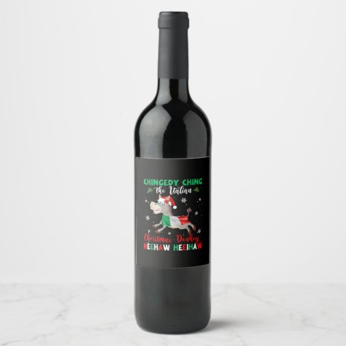 Dominick The Christmas Donkey_Italian Donkey Wine Label