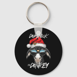 Dominick The Donkey Funny Christmas Italian Christ Keychain