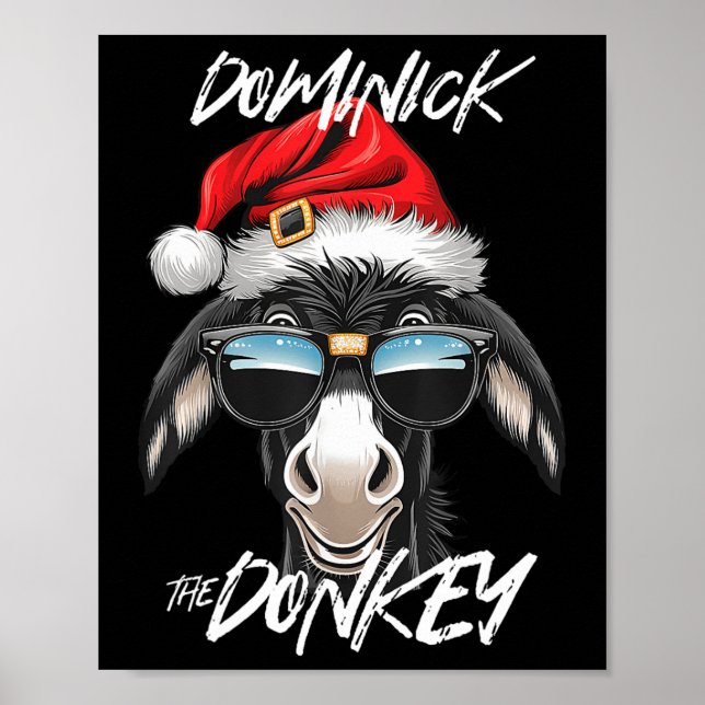 Dominick The Donkey Funny Christmas Italian Christ Poster (Front)