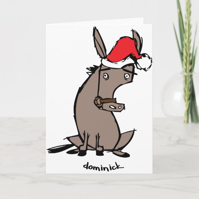 Dominick the Donkey Holiday Card (Front)