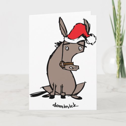 Dominick the Donkey Holiday Card