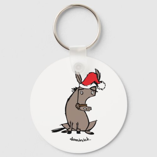 Dominick the Donkey Keychain