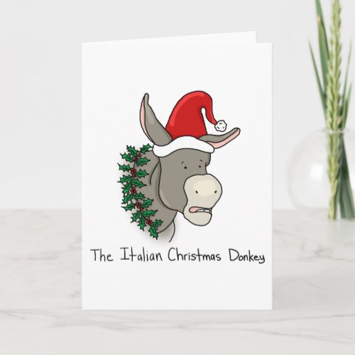Dominick the Italian Christmas Donkey Holiday Card