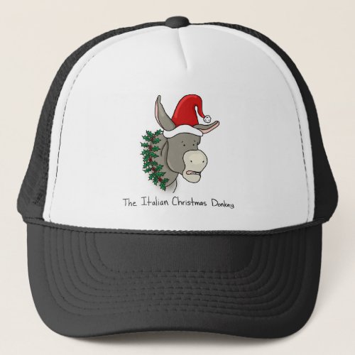 Dominick the Italian Christmas Donkey Trucker Hat