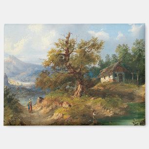 Dominik Schufried A Mountainous Landscape with... Magnet