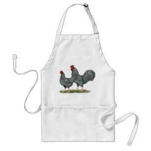 Dominique Chickens Adult Apron