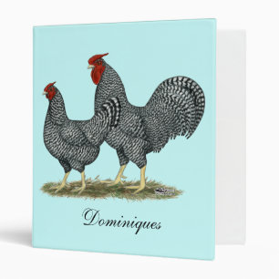 Dominique Chickens Binder