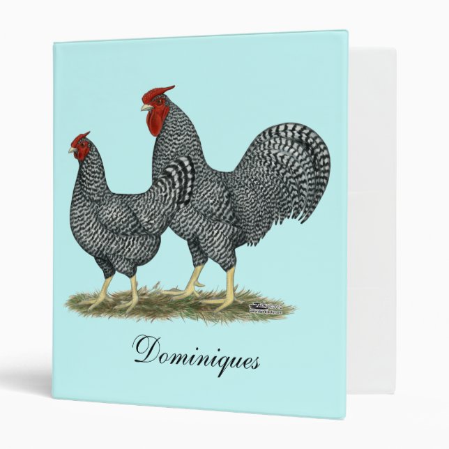 Dominique Chickens Binder (Front/Inside)