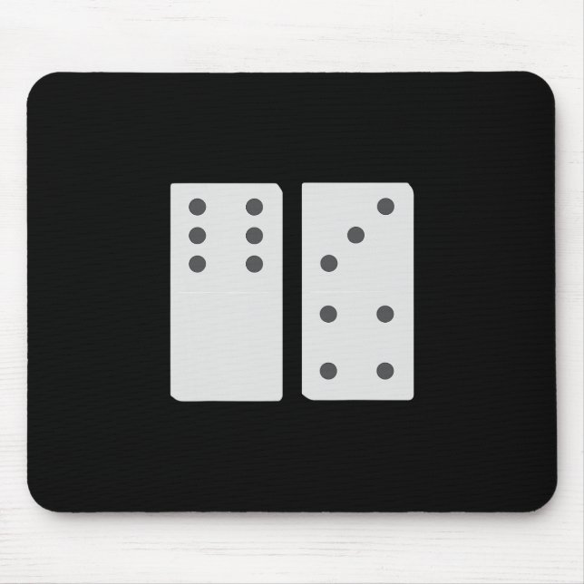 Domino 67 Matching Group Funny 6 And 7 Number Tile Mouse Pad (Front)