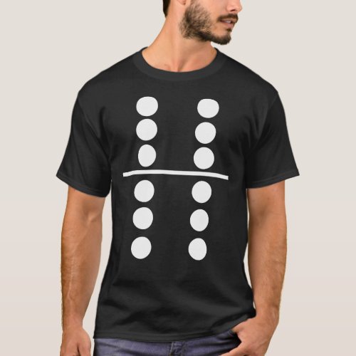 Domino 6 and 6 Matching  Halloween Group Costumes  T_Shirt