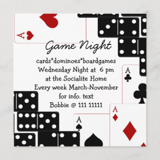Domino Aces Invitation