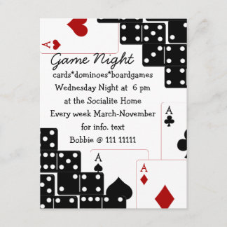 Domino Aces Invitation