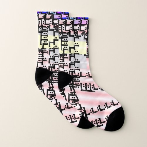  Domino Deconstructo Socks