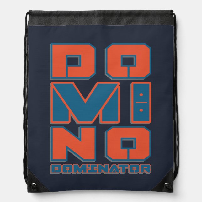 Domino Dominator Tile-Based Board Game Drawstring Bag (Front)