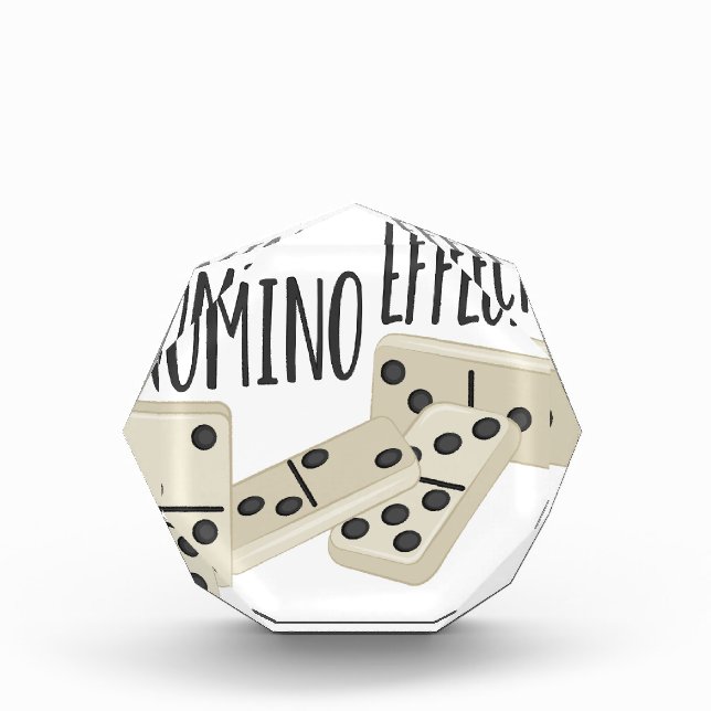 Domino Effect Acrylic Award (Front)