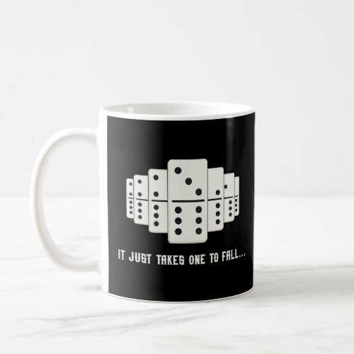 Domino Effect Falling Domino Tiles Retro Board Gam Coffee Mug