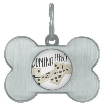 Domino Effect Pet Tag by Windmilldesigns at Zazzle