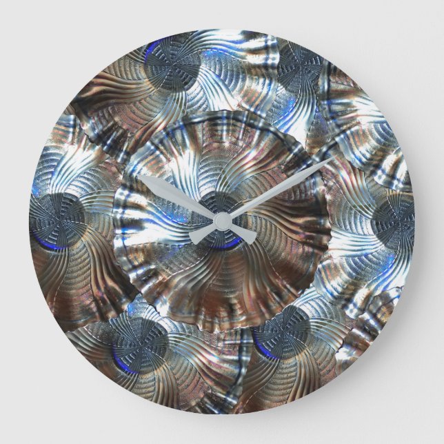 Domino Fun Blue Large Clock (Front)