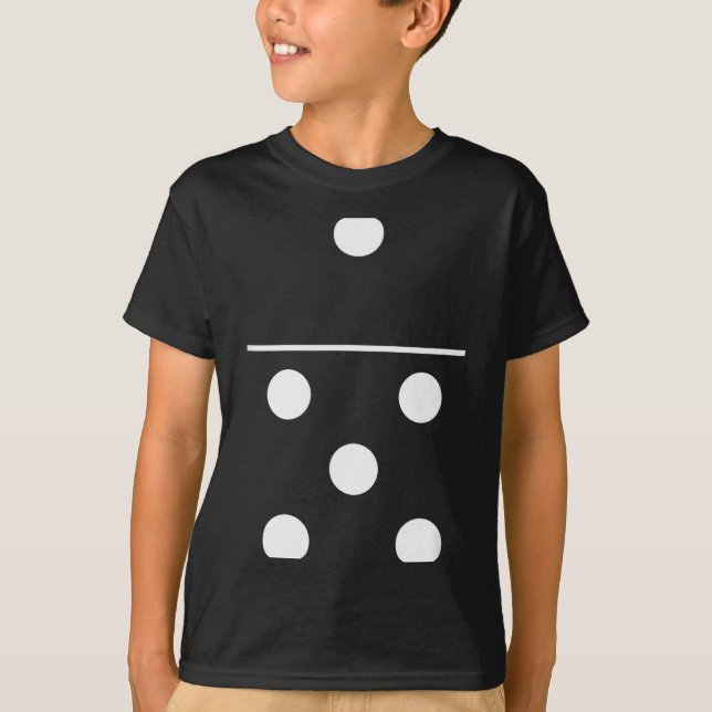 Domino Game 5 1 Funny Halloween Group Costume Shir T-Shirt (Front)