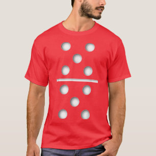 Domino Game 5 5  Halloween Christmas 1880 T-Shirt