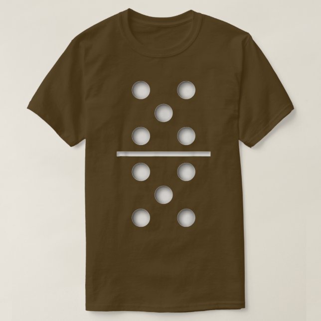 Domino Game 5 5 Shirt Halloween Christmas T-shirt1 (Design Front)